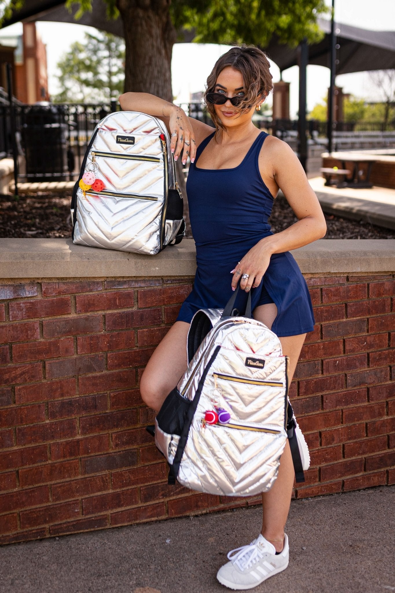 Emily Bag – Shimmering Luxury Tennis & Pickleball Backpack – NiceAces