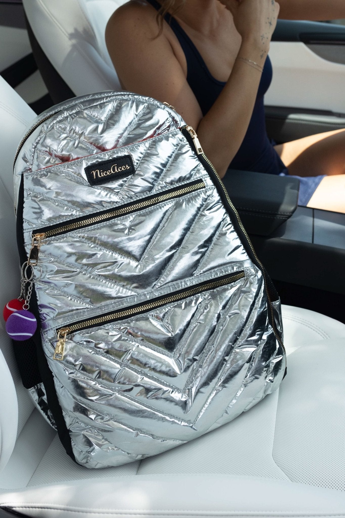 Emily Bag – Shimmering Luxury Tennis & Pickleball Backpack – NiceAces